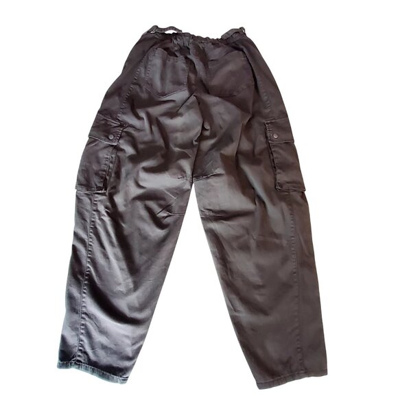 Wild Fable Black Cargo Pants With Elastic Waistband & Multiple Pockets Size M - Picture 2 of 13